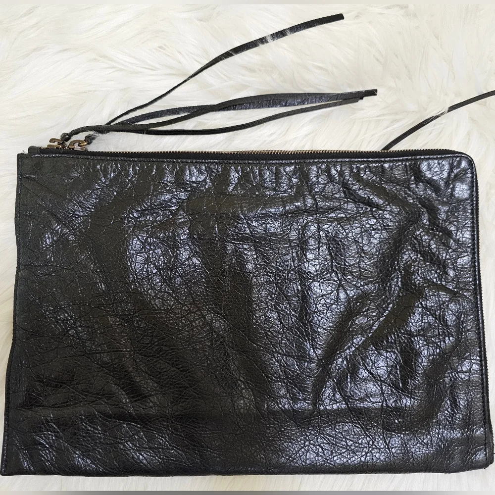 Balenciaga 2015 Lambskin Motocross Classic Zip Around Flat clutch bag - Picture 17 of 17